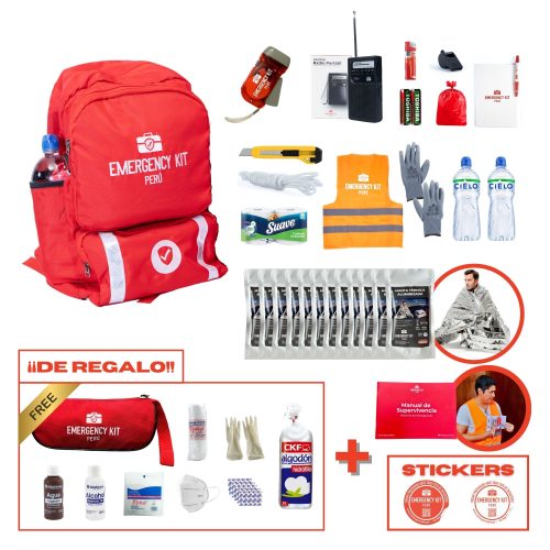 Mochila de emergencia OFFICE FULL (12 personas)