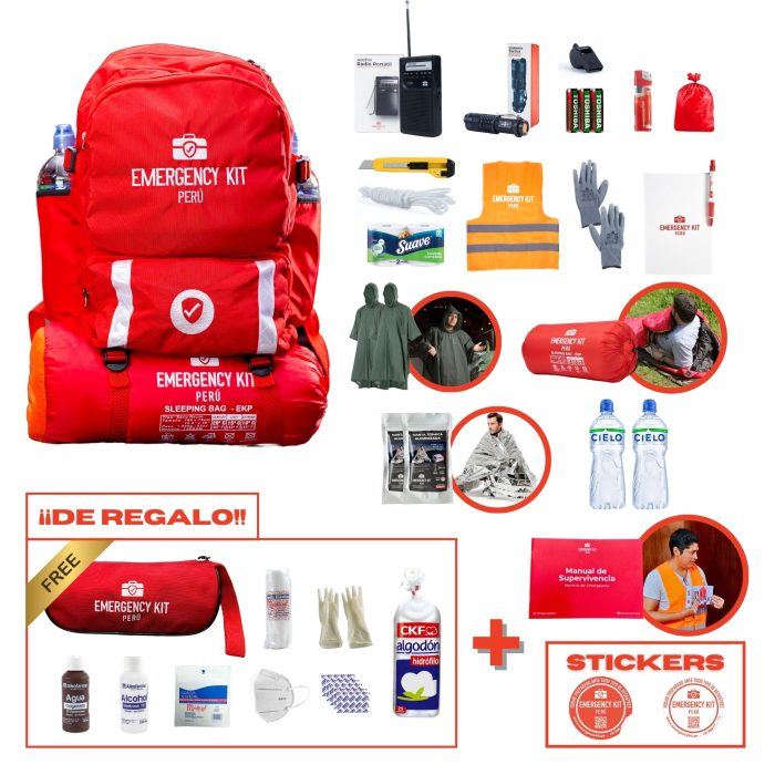 Mochila de emergencia PREMIUM (1 - 2 personas)
