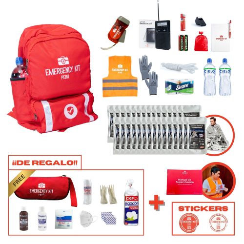 Mochila de emergencia SCHOOL FULL (hasta 30 personas)